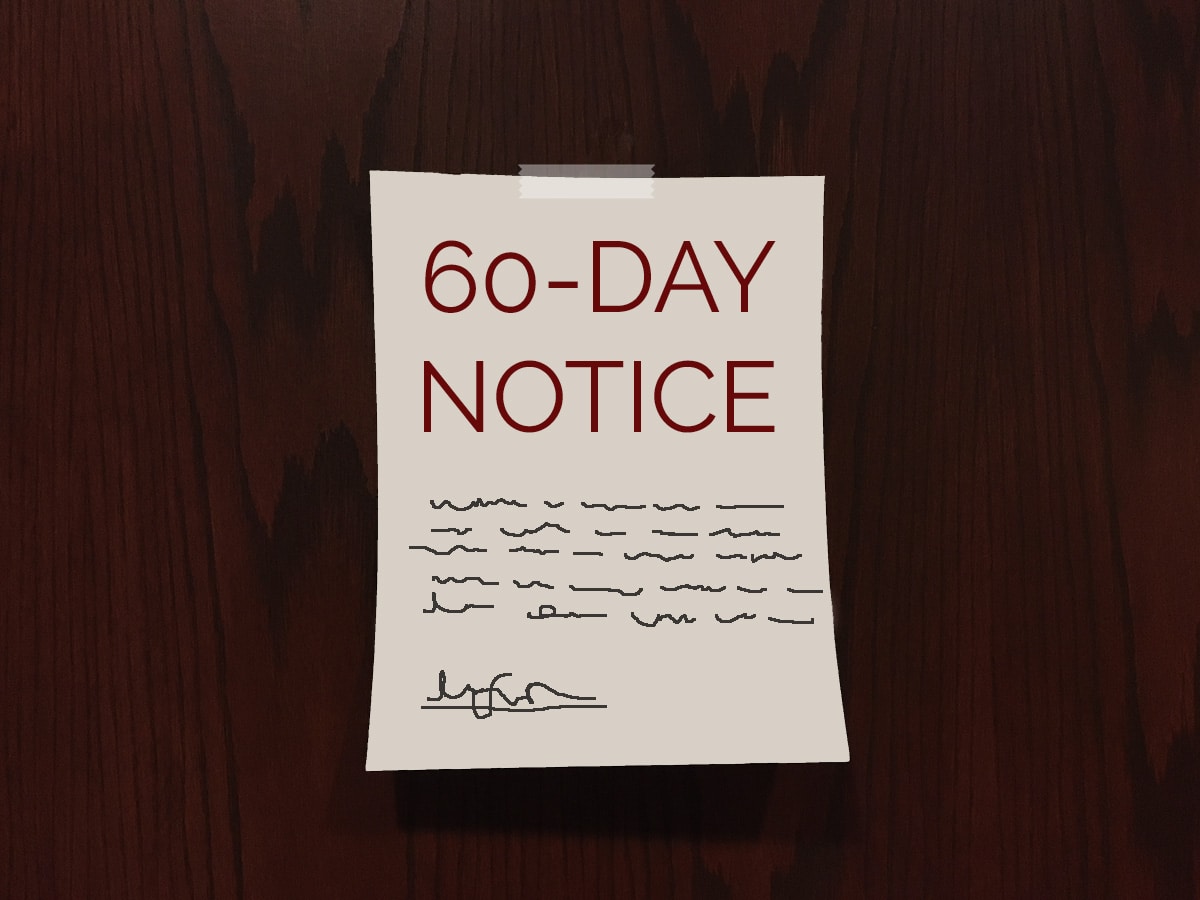 30-60 Day Notice to Terminate a Residential Lease