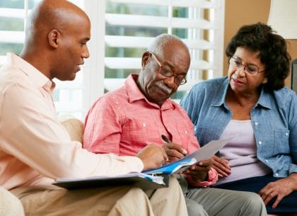 REAL ESTATE INVESTMENT TRUST ADVISOR TALKING TO CLIENTS