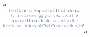 99-year lease is Void, Not Voidable