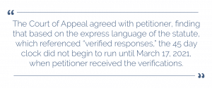 motion to compel discovery california 45 days